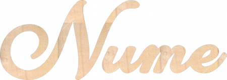 Cifre si Nume - Nume lemn