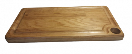 Tocător din lemn , de stejar, cu orificiu, de prindere [1]