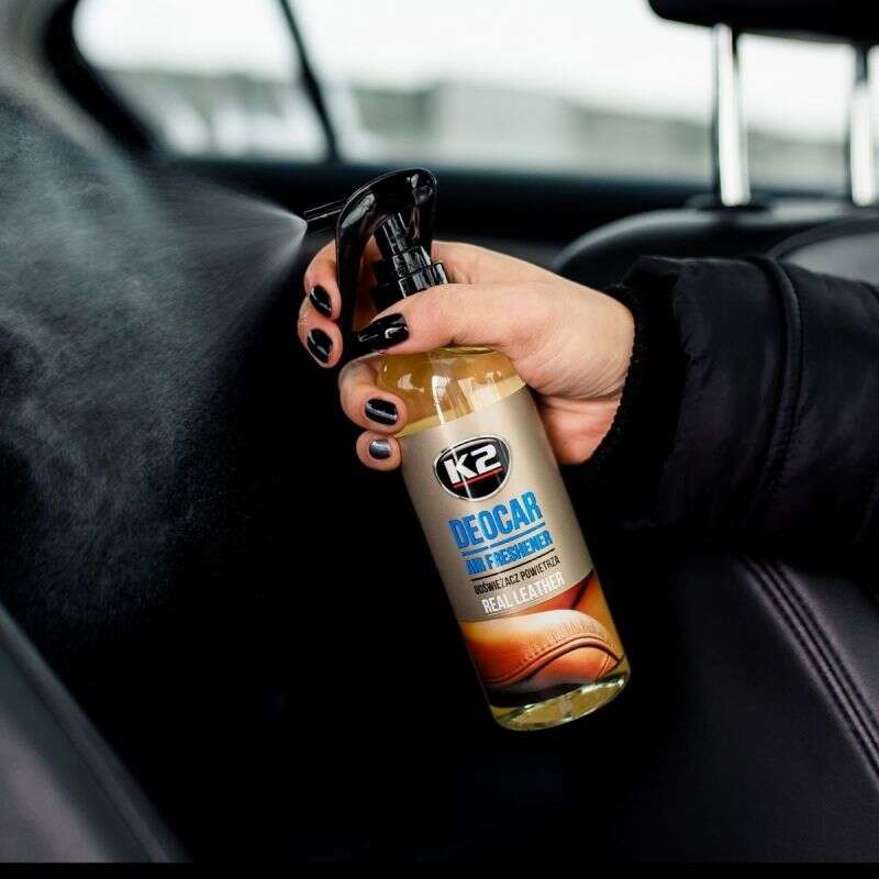 Odorizant spray auto și interior K2 DEOCAR Real Leather 250ml – M117RL [3]