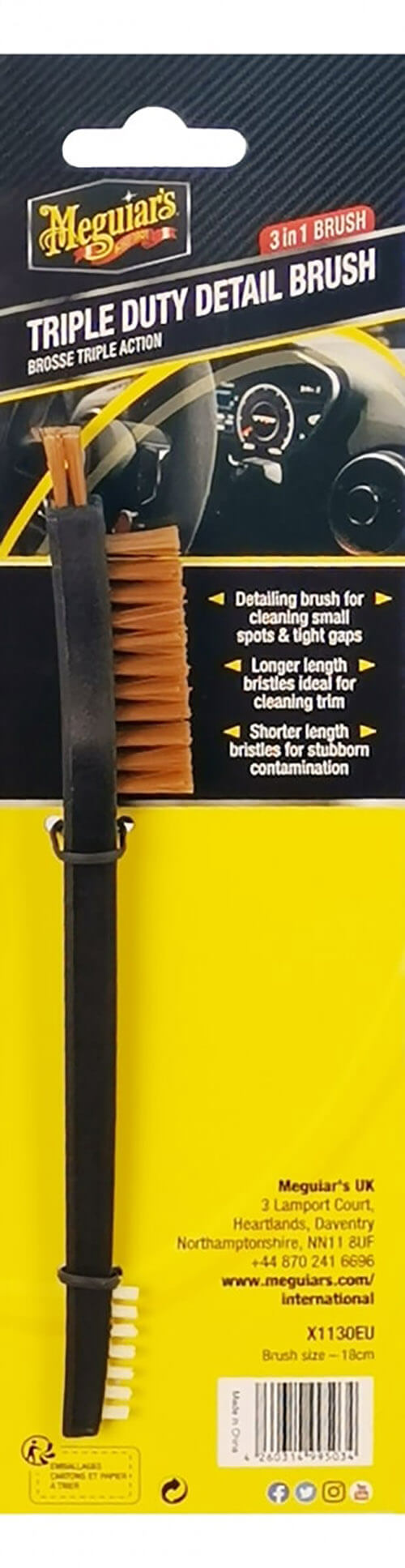 Intretinere interior - Perie curățat interior 3 in 1 – Meguiar’s Triple Duty Detail Brush