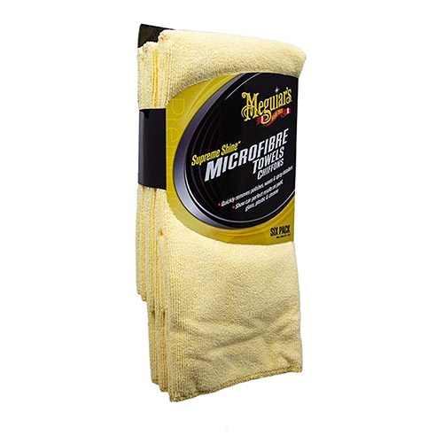 Bureti, Lavete, Accesorii - Prosop microfibră 6 buc – Meguiar’s Supreme Shine Microfiber Towels 6 Pack