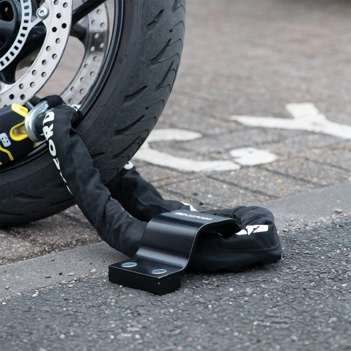 Ancora Lant Antifurt Moto Oxford StrikeForce Ground & Wall Anchor Kit Otel Negru LK409 [2]