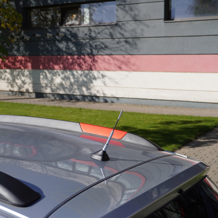 Antena auto exterior cromata 15.8 CM cu 3 adaptoare (4-5-6MM) [2]