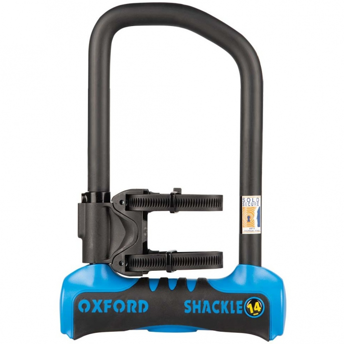 Antifurt Bicicleta Oxford Shackle14 Pro U-Lock 260mm x 177mm Otel Negru / Albastru LK321 [2]