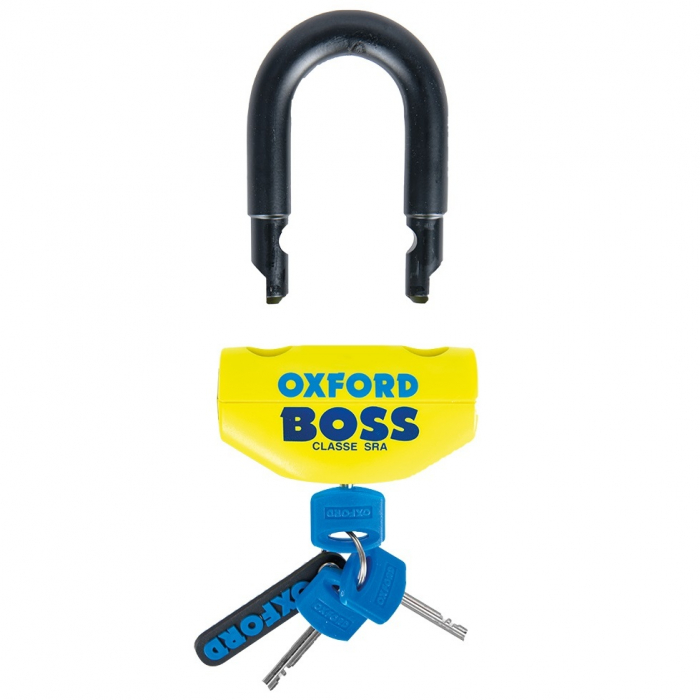 Antifurt Blocator Disc Frana Moto Oxford Boss Disc Lock 16mm Shackle Galben OF46B [2]