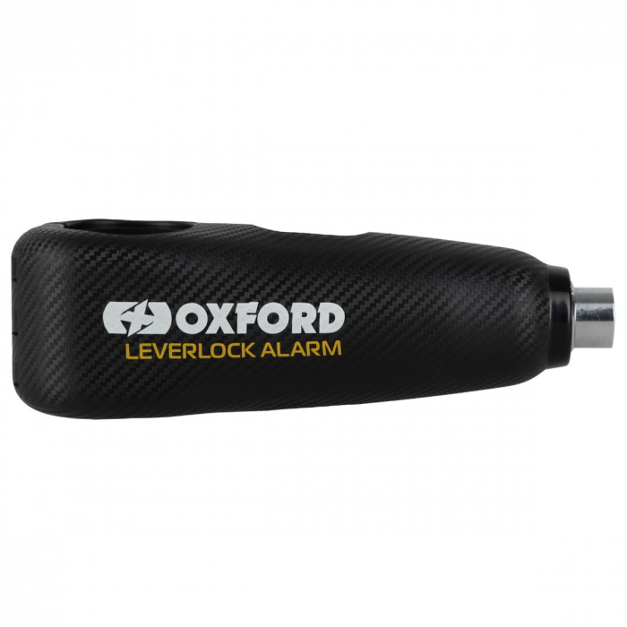 Antifurt Blocator Maner Frana Ghidon Cu Alarma Moto Oxford LeverLock Alarm Otel Negru LK303 [1]