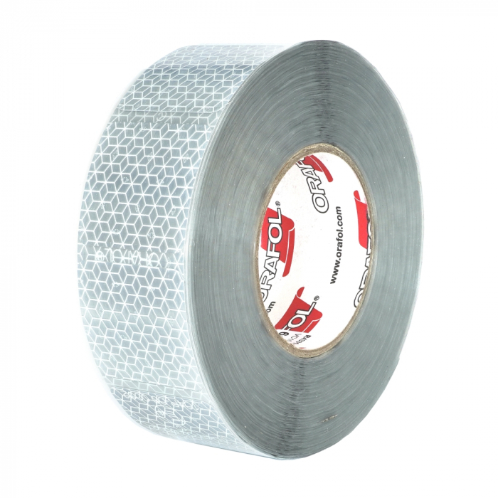Banda reflectorizanta segmentata Reflexite Orafol alb 50MMX50M ECE 104 [2]