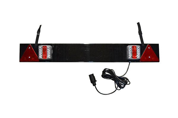 Bara Pentru Remorca Cu 2 Reflectoare Led Si 2 Triunghiuri Reflectorizante. Cablu De 5 M Jbm [1]