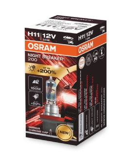 Bec 12V H11 55 W Night Breaker +200% Osram [1]