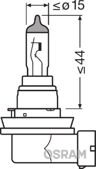 Bec 12V H8 35 W Original Osram [3]