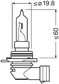 Bec 12V Hir2 Px22D 55W Original Osram [3]