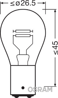 Set 2 Becuri 12V P21/4W Original Blister Osram [3]