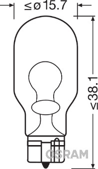 Set 2 Becuri 12V W16W Original Blister Osram [2]