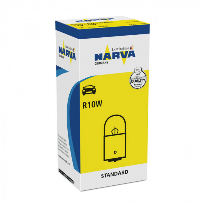 Bec Auxiliar 12V R10W Set 10 Buc Narva [1]