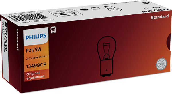 Bec Camion 24V P21/5W Bay15D Set 10 Buc Philips [1]