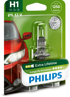 Bec Far H1 55W 12V Longer Life Ecovision Philips [1]