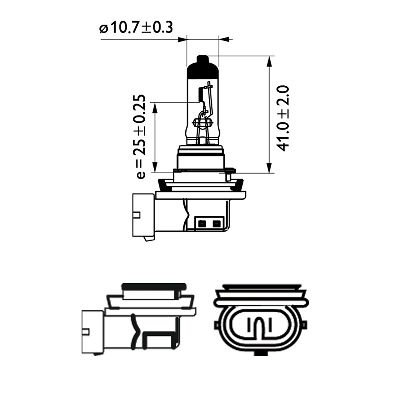 Bec Far H11 12V 55W X-Treme Vision Pro150 (Blister) Philips [3]