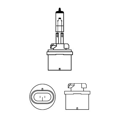 Bec Proiector H27W/1 12V Pg13 Vision Philips [2]