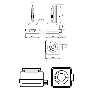Bec Xenon 42V D3R 35W Vision Philips [3]