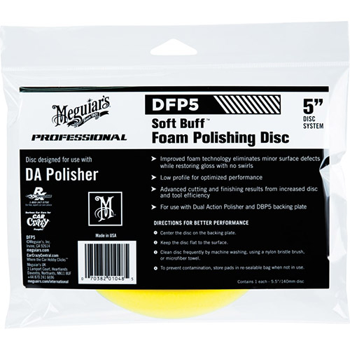 Burete polishat mediu 127 mm – Meguiar’s DA Foam Polishing Disc 5″ [1]