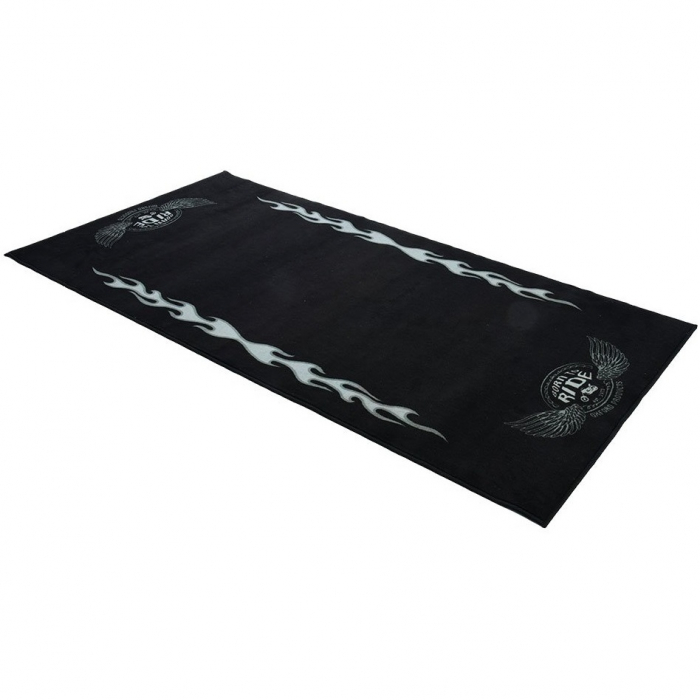 Covor Moto Oxford Workshop Mat Flame L 200 x 100cm Negru OX915 [1]
