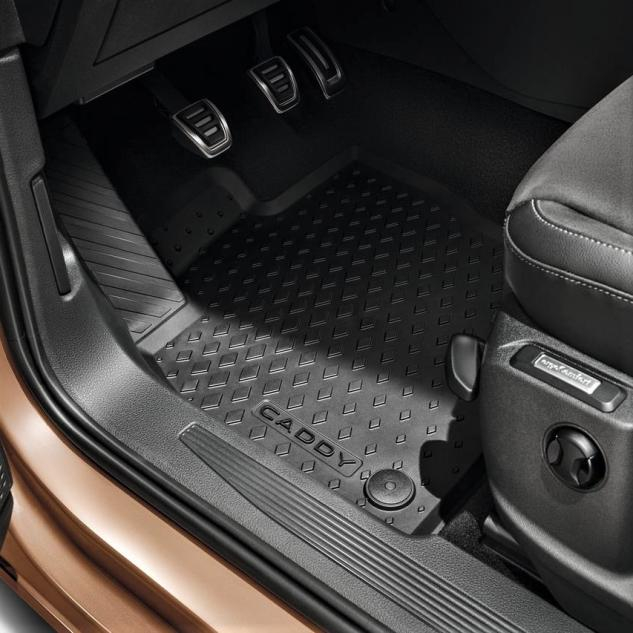 Covorase de cauciuc All-weather originale Volkswagen Caddy 5 (SB) 2021-, Set 4 buc TPE [2]