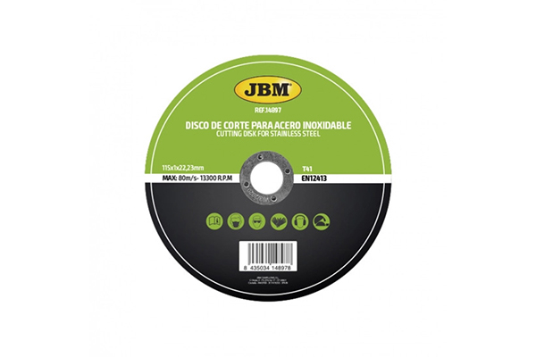 Disc De Taiere Debitare In Otel Inoxidabil 115 X 1 Mm T41 Jbm [1]
