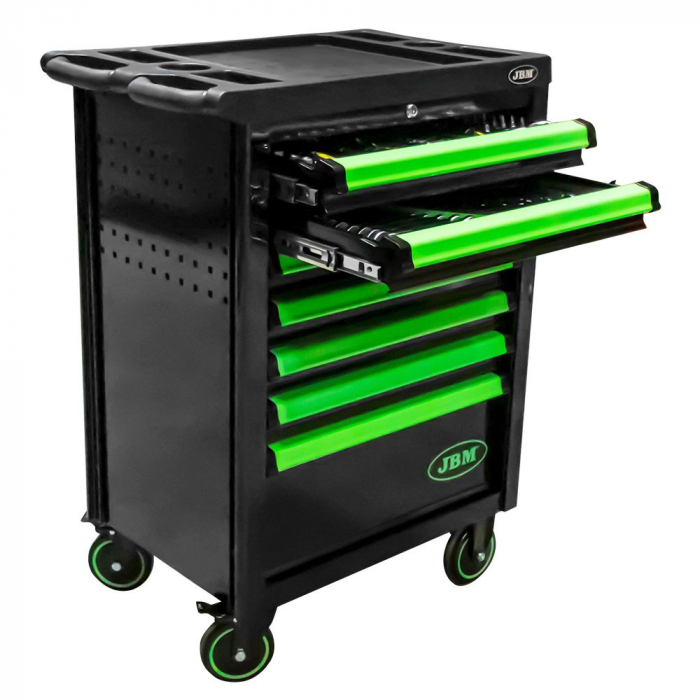 Dulap Cu 7 Sertare. Verde. Cu Set De Instrumente Pentru Sincronizare Motor [3]