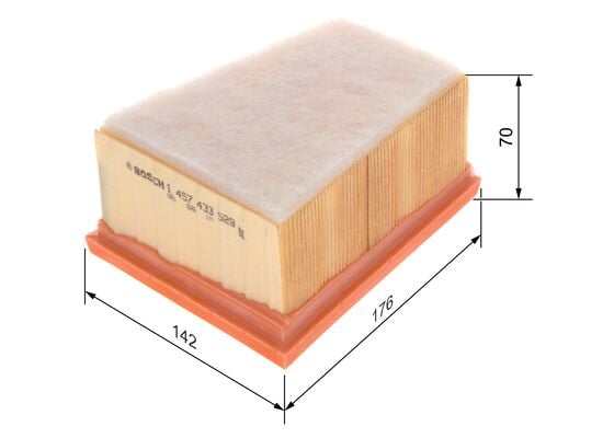 Filtru aer LOG./SAND.1.6 16v BOSCH 1 457 433 529 [2]