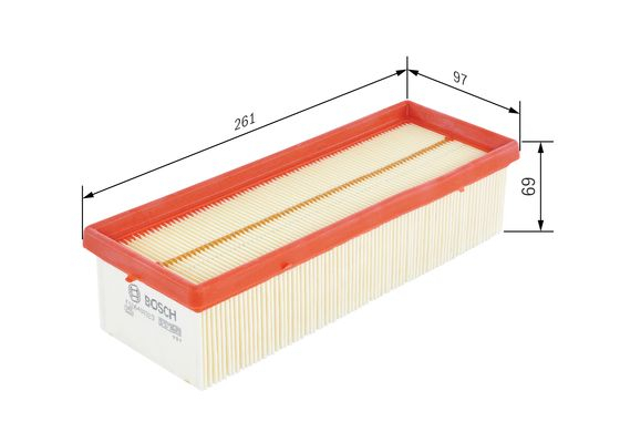 Filtru aer LOG./SAND./DUSTER 1.5 (e5) BOSCH F 026 400 323 [1]