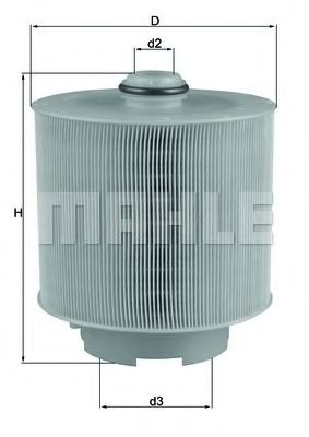 Filtru aer MAHLE ORIGINAL LX 1006/2D [1]
