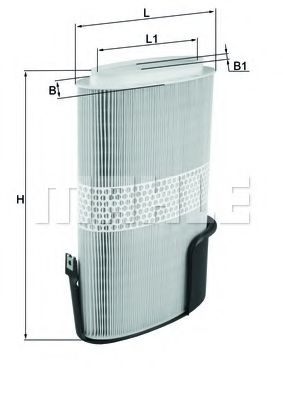 Filtru aer MAHLE ORIGINAL LX 1009/6 [1]
