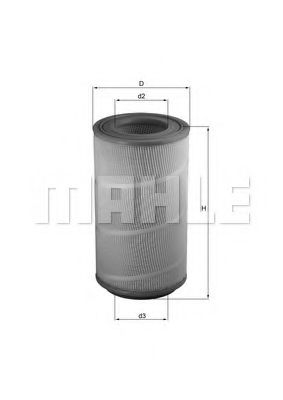 Filtru aer MAHLE ORIGINAL LX 1025 [1]