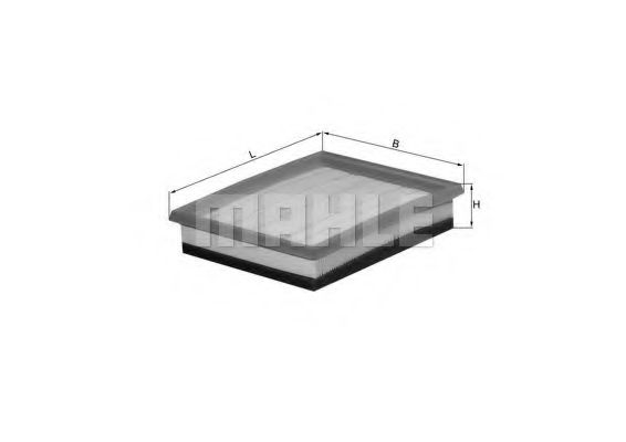 Filtru aer MAHLE ORIGINAL LX 1036/2 [1]