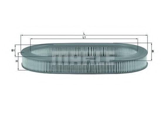 Filtru aer MAHLE ORIGINAL LX 1042 [1]
