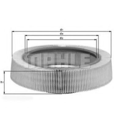 Filtru aer MAHLE ORIGINAL LX 58 [1]