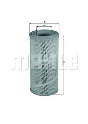 Filtru aer MAHLE ORIGINAL LX 1142 [1]