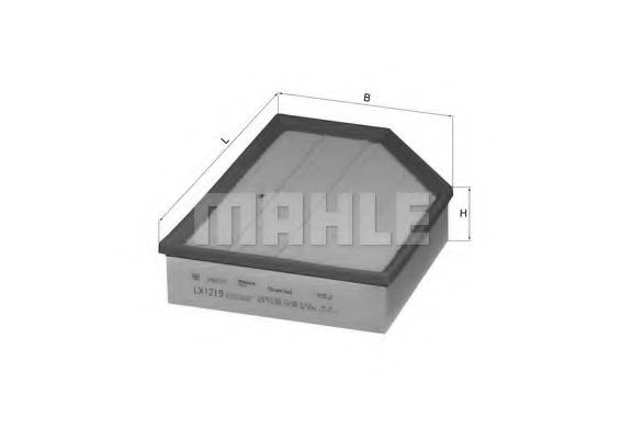 Filtru aer MAHLE ORIGINAL LX 1219 [1]