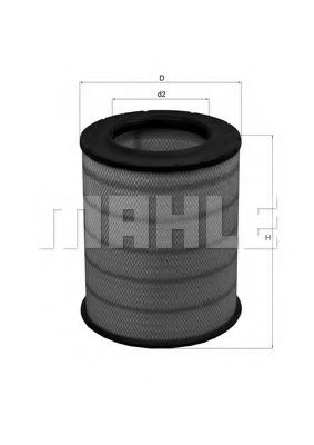 Filtru aer MAHLE ORIGINAL LX 1281 [1]