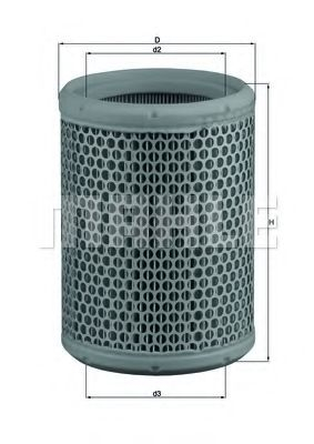 Filtru aer MAHLE ORIGINAL LX 130 [1]