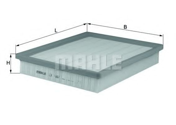 Filtru aer MAHLE ORIGINAL LX 1467 [1]