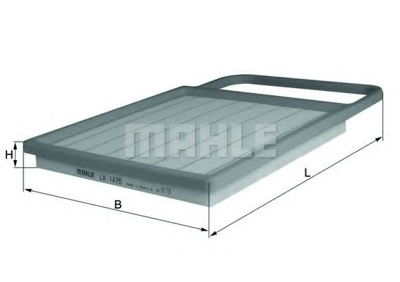 Filtru aer MAHLE ORIGINAL LX 1475 [1]