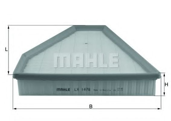Filtru aer MAHLE ORIGINAL LX 1478 [1]