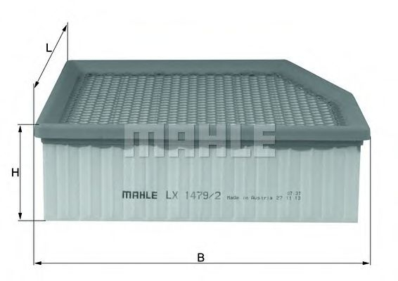 Filtru aer MAHLE ORIGINAL LX 1479/2 [1]