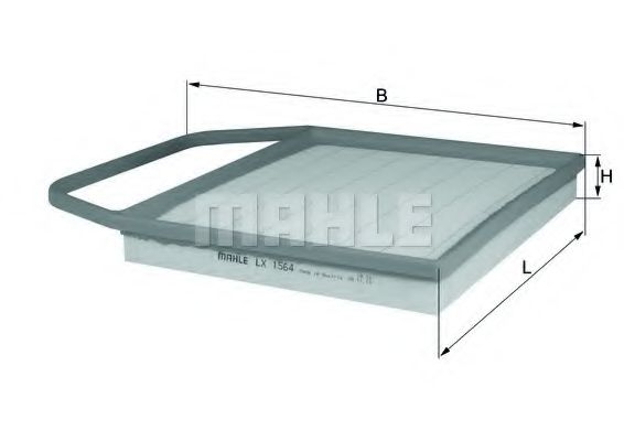 Filtru aer MAHLE ORIGINAL LX 1564 [1]