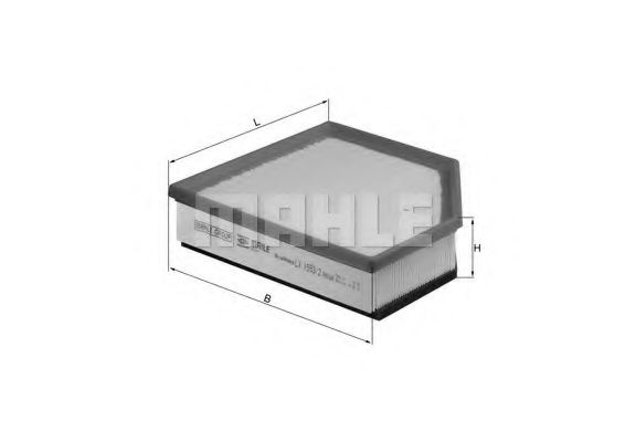 Filtru aer MAHLE ORIGINAL LX 1593/2 [1]