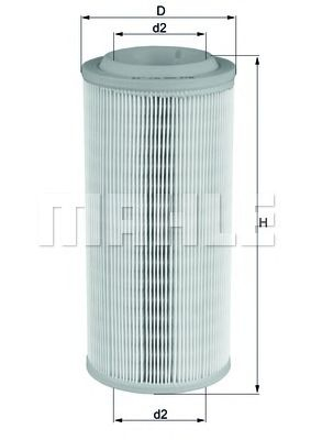 Filtru aer MAHLE ORIGINAL LX 1595 [1]