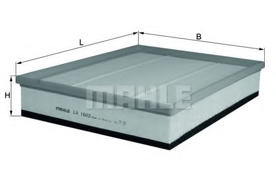 Filtru aer MAHLE ORIGINAL LX 1602 [1]
