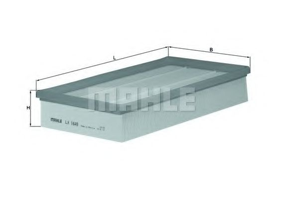 Filtru aer MAHLE ORIGINAL LX 1649 [1]