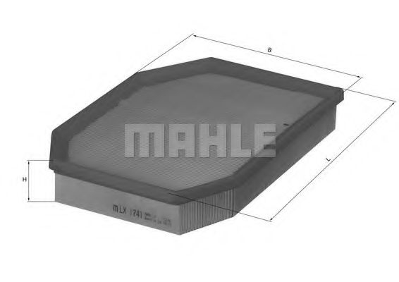 Filtru aer MAHLE ORIGINAL LX 1741 [1]